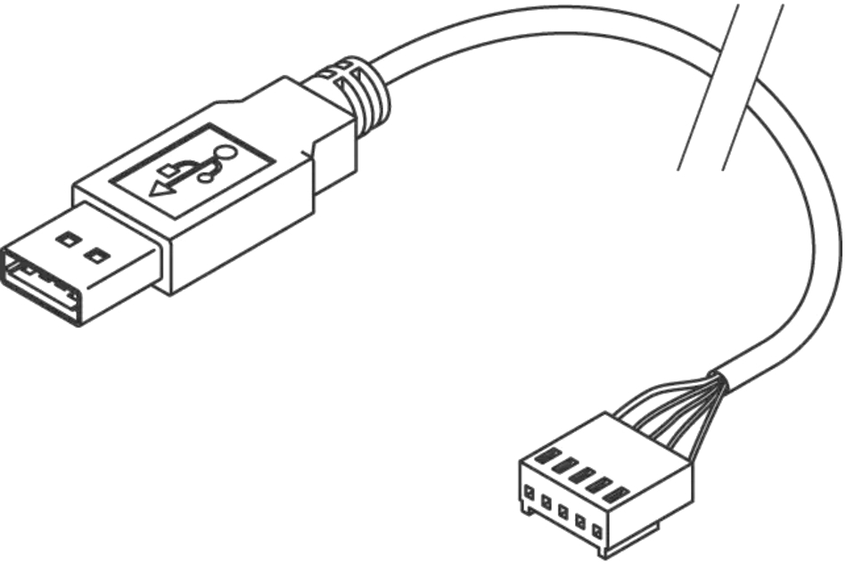 כבל USB תעשייתי בולגין BULGIN BUCCANEER 14193